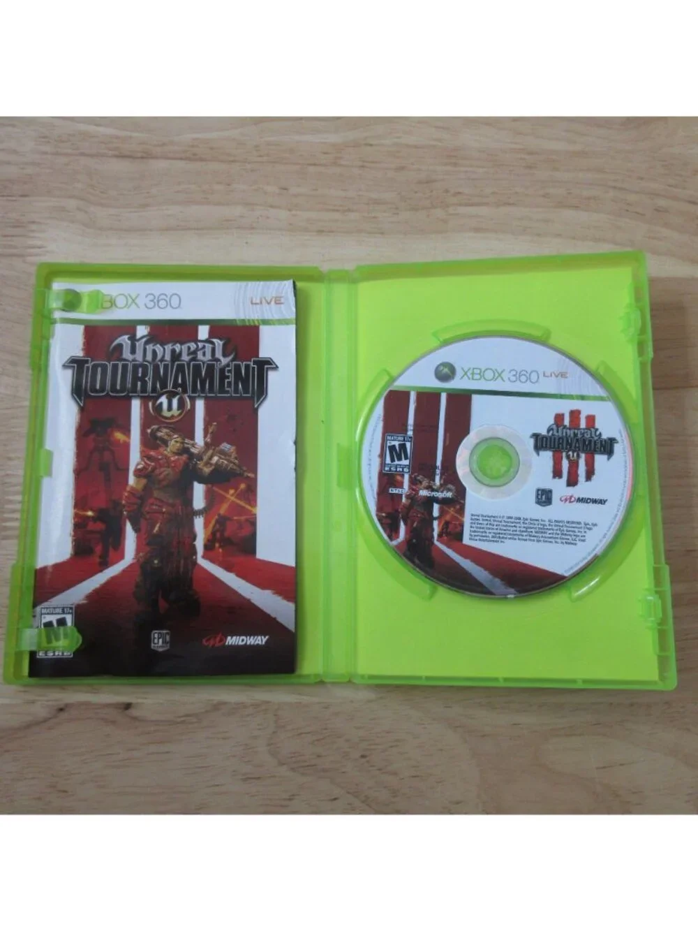 Unreal Tournament III (Microsoft Xbox 360, 2008) with Manual
